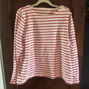 J. Crew striped artist tee